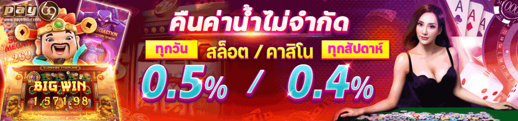 คืนค่าน้ำทุกวันและทุกสัปดาห์ สูงสุด 0.9%