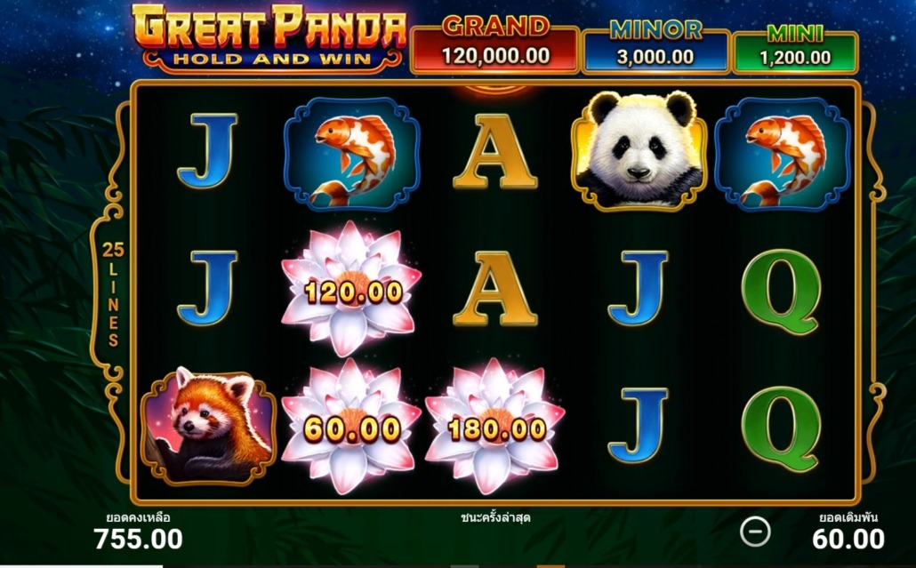เกมสล็อตน่าเล่น Great Panda