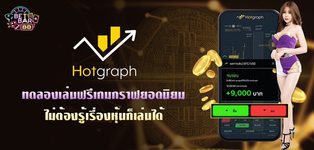 HOTGRAPH ทดลองเล่นฟรีเกมกราฟยอดนิยม ไม่ต้องรู้เรื่องหุ้นก็เล่นได้